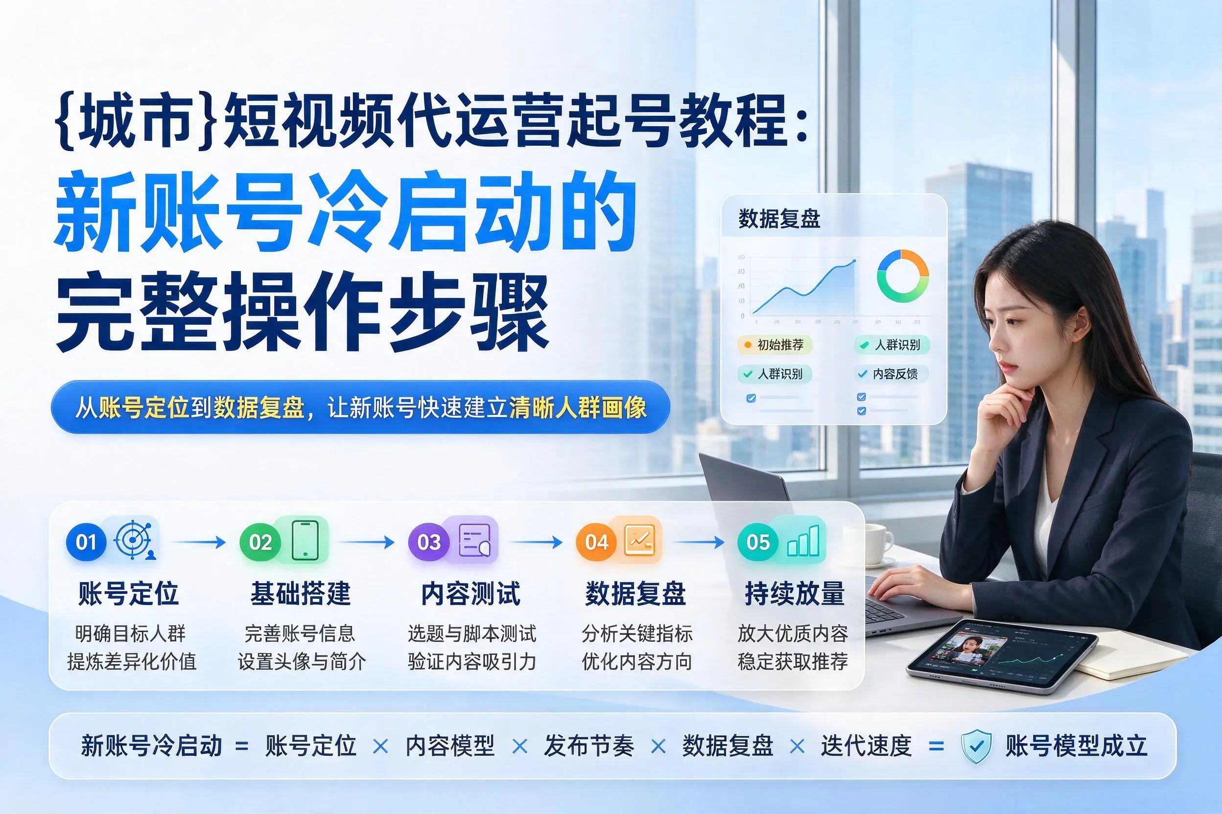 昌江短视频代运营起号教程：新账号冷启动的完整操作步骤