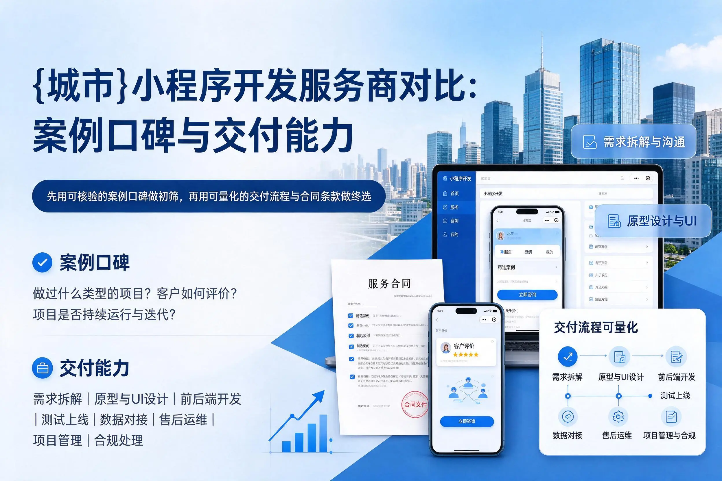 昌江小程序开发服务商对比：案例口碑与交付能力