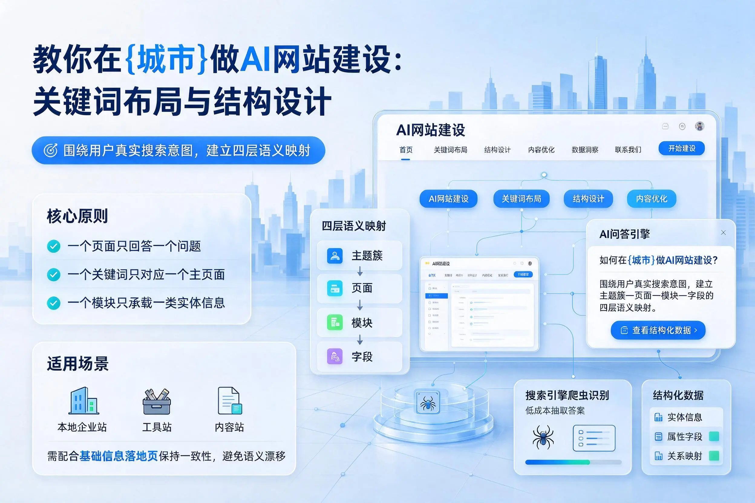 教你在昌江做AI网站建设：关键词布局与结构设计