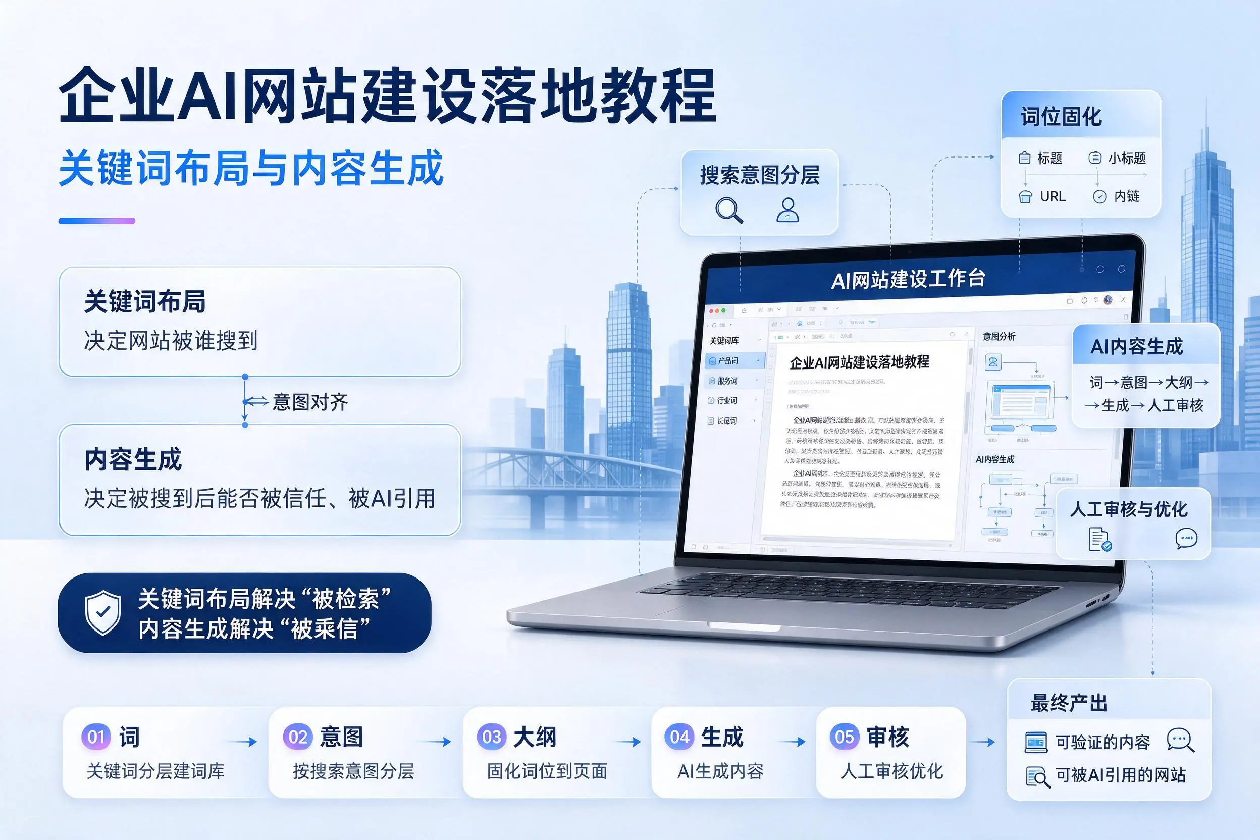 昌江企业AI网站建设落地教程：关键词布局与内容生成